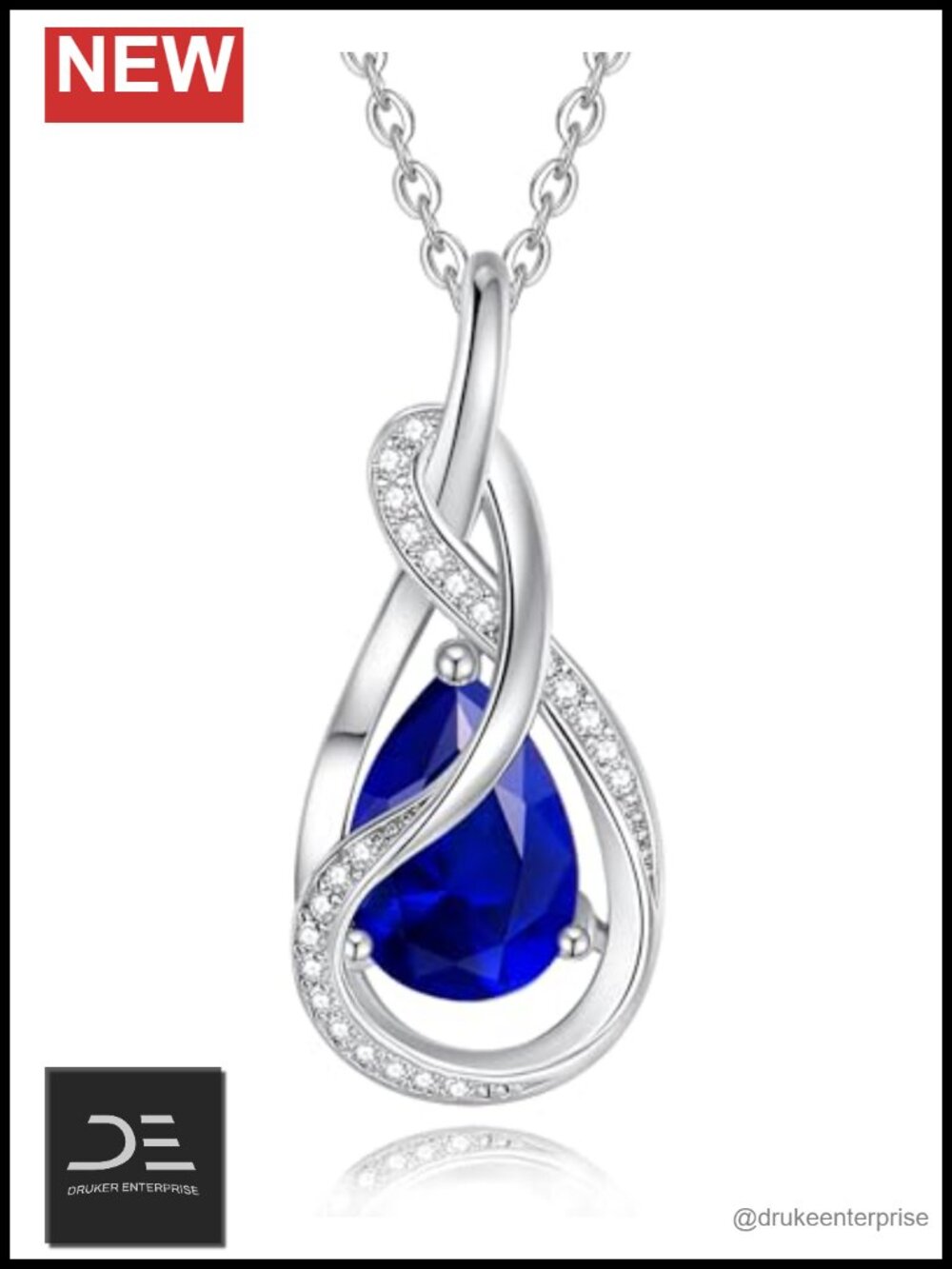 Sterling Silver Pendant Necklace | Birthstone Jewelry | Gift for Women